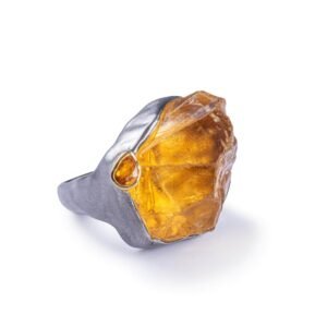 import placeholder for ec11487 kaus rough citrine and sapphire ring 31065324