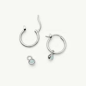 import placeholder for march birthstone mini charm hoop earrings 31065341