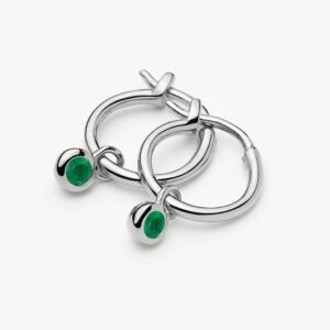 import placeholder for may birthstone mini charm hoop earrings st 31065343